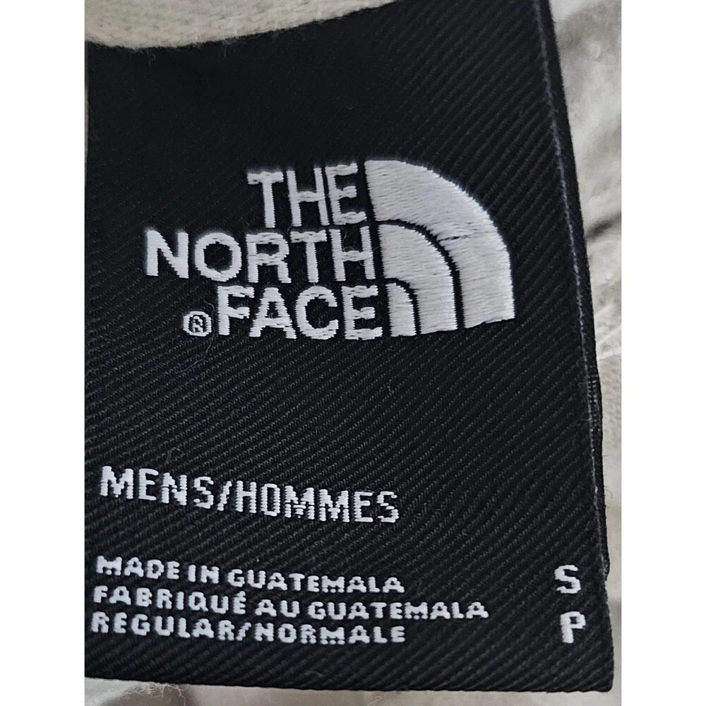 The North Face Men’s Small Half Dome Hoodie Cream Beige Fleece Pullover Logo